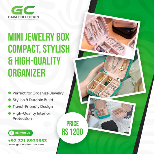 "Elegant Compact Mini Jewelry Box – Premium Travel Organizer for Secure Jewelry Storage | Durable and Stylish Jewelry Case with Soft Interior Protection | Ideal for Rings, Necklaces, Earrings | Portable and Lightweight Jewelry Organizer for Travel or Daily Use"