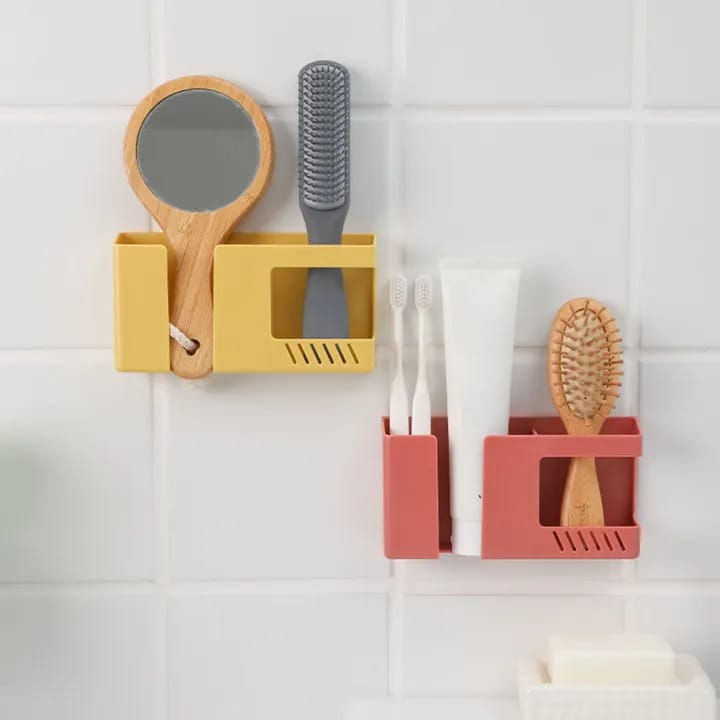 "Wall Mounted Mobile Phone Holder with Charging Stand, featuring a multi-functional rack shelf and storage box for organizing devices, keys, and essentials. Stylish design enhances any decor while providing a convenient charging solution."