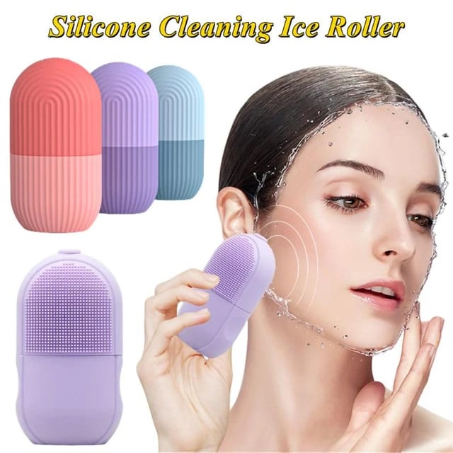 "Silicone Beauty Ice Roller – Facial Lifting, Contouring, and Acne Reduction Tool | Skin Care Ice Roller for Face | Cool Therapy for Reducing Puffiness, Tightening Skin, and Improving Circulation | Reusable, Easy-to-Use Beauty Tool for a Glowing Complexion"