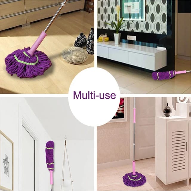 "Twister Spin Mop – Superior Cleaning Power & Durability, Featuring an Easy-to-Use Spin Mechanism, Durable Mop Head, and 360° Swivel for Effortless Cleaning. Ideal for Floors of All Types, Including Hardwood, Tile, and Laminate. Comes with a Sturdy Bucket and Handle for Maximum Convenience. Perfect for Home and Commercial Use."
