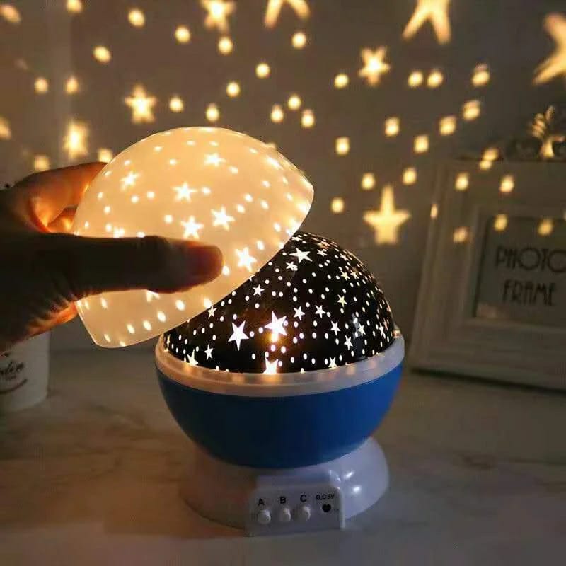 "Enchanting Starry Sky LED Projector Lamp - USB-Powered Rotating Night Light for Relaxation & Ambiance | Create a mesmerizing night sky effect with this versatile projector lamp, perfect for home decor and ambiance."