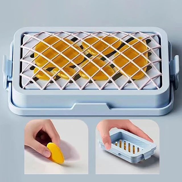 "Colorful 2-in-1 Bubble Mesh Soap Holder - Dual-function mesh pouch for easy lathering and mess-free soap storage, perfect for vibrant bathroom décor."